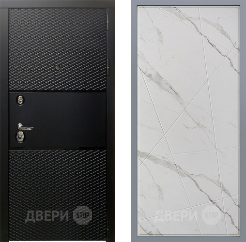 Дверь Заводские двери Тефлон Флитта Мрамор белый в Егорьевске