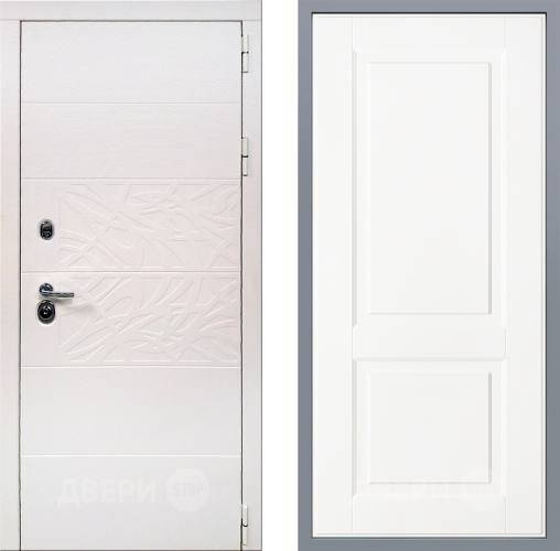Дверь Заводские двери Дэко Вайт Доррен Белый софт в Егорьевске