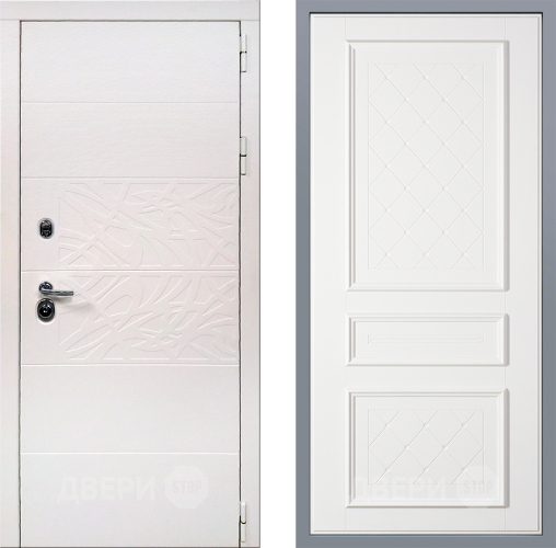 Дверь Заводские двери Дэко Вайт Урбино Белый софт в Егорьевске