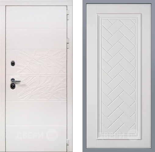 Дверь Заводские двери Дэко Вайт Упра Белый софт в Егорьевске