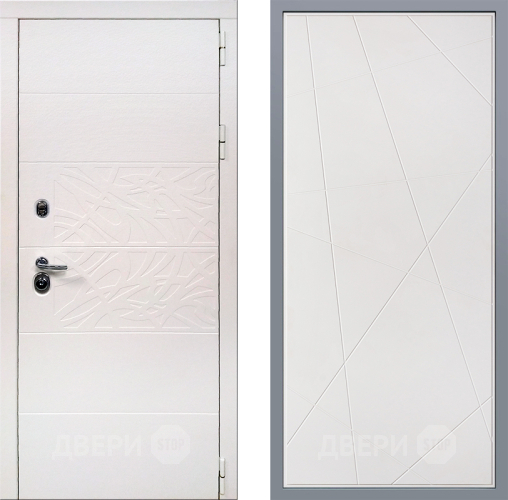 Дверь Заводские двери Дэко Вайт Флитта Белый софт в Егорьевске