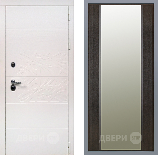 Дверь Заводские двери Дэко Вайт Зеркало Макси Венге в Егорьевске