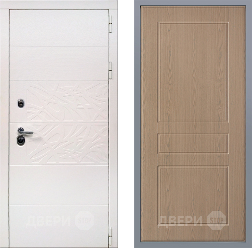 Дверь Заводские двери Дэко Вайт К-2 Беленый дуб в Егорьевске
