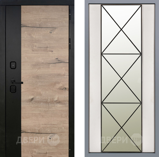 Дверь Заводские двери Ларте Зеркало Перфекто Структурное дерево в Егорьевске