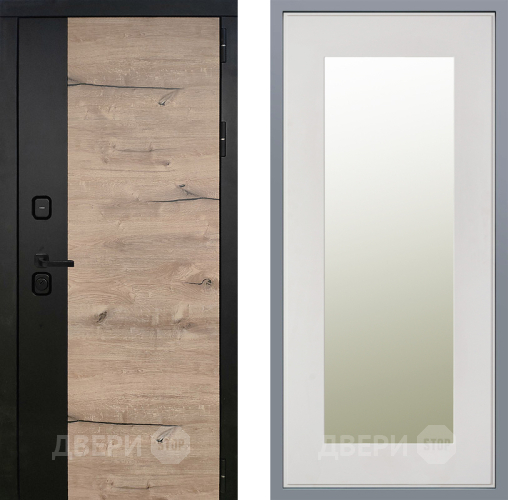 Дверь Заводские двери Ларте Зеркало Модерн Белый софт в Егорьевске