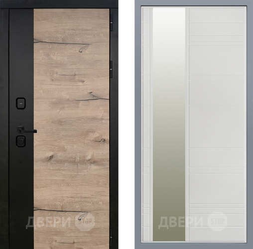 Дверь Заводские двери Ларте Зеркало Лира Белый софт в Егорьевске