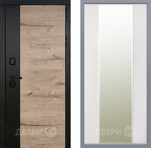 Дверь Заводские двери Ларте Зеркало Макси Белый матовый в Егорьевске