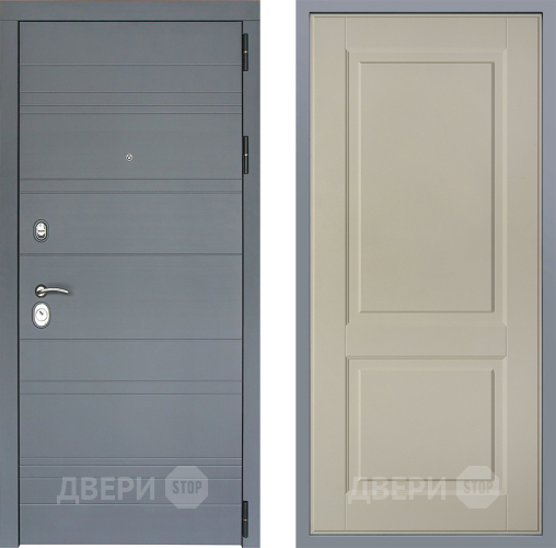Дверь Заводские двери Лира Софт графит Доррен Шампань в Егорьевске