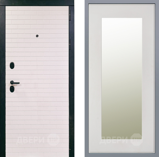 Дверь Заводские двери Сохо Зеркало Модерн Белый софт в Егорьевске