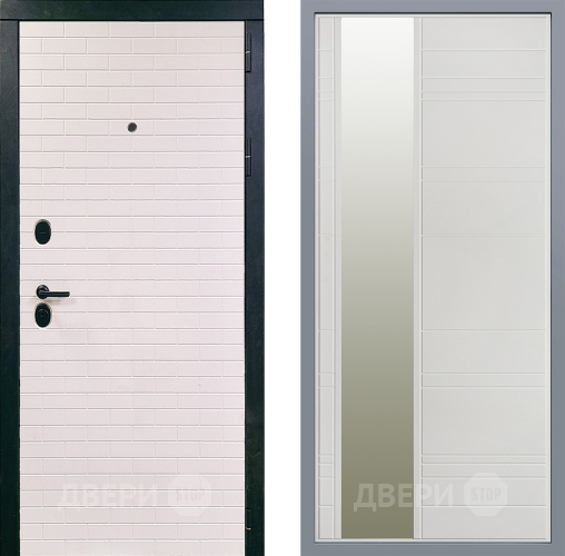 Дверь Заводские двери Сохо Зеркало Лира Белый софт в Егорьевске