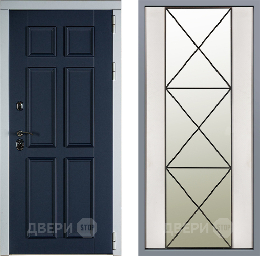 Дверь Заводские двери Стокгольм Зеркало Перфекто Структурное дерево в Егорьевске