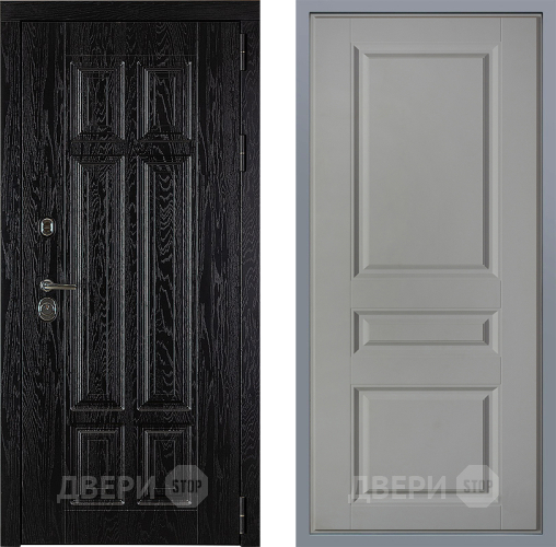 Дверь Заводские двери Мюнхен Стокгольм Грей софт в Егорьевске