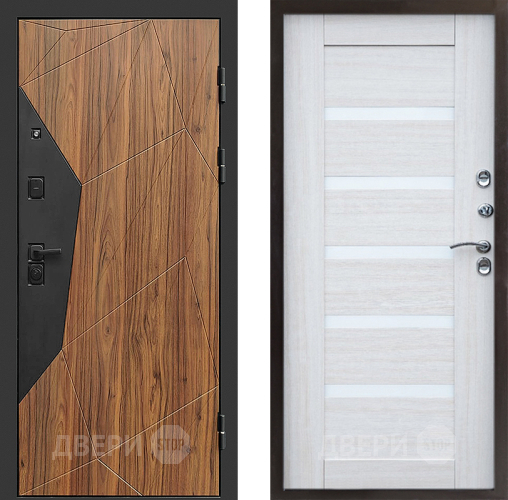 Входная металлическая Дверь Престиж Avangard Царга Лиственница белая в Егорьевске