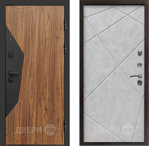 Входная металлическая Дверь Престиж Avangard Лучи Бетон светлый в Егорьевске