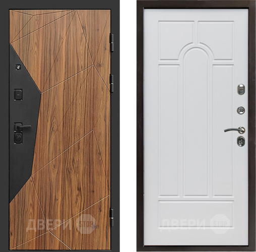 Входная металлическая Дверь Престиж Avangard Арка Белое дерево в Егорьевске