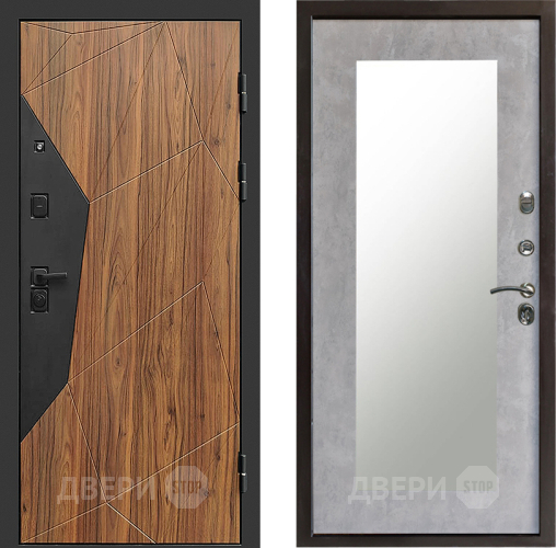 Дверь Престиж Avangard Зеркло Пастораль Бетон светлый в Егорьевске