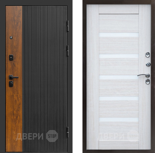 Входная металлическая Дверь Престиж Prestizh Царга Лиственница белая в Егорьевске