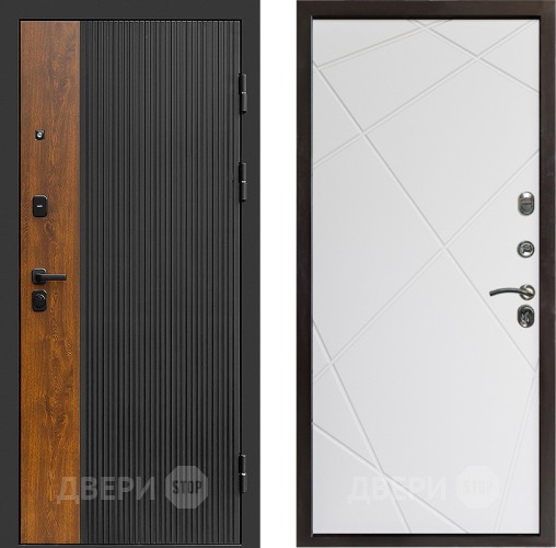 Входная металлическая Дверь Престиж Prestizh Лучи Бетон белый в Егорьевске