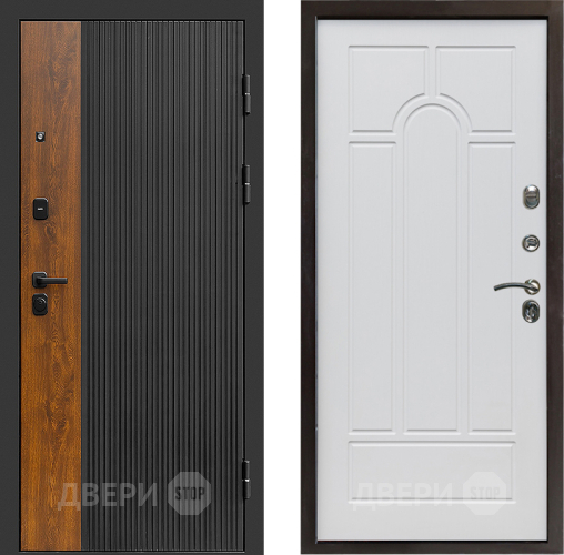 Входная металлическая Дверь Престиж Prestizh Арка Белое дерево в Егорьевске