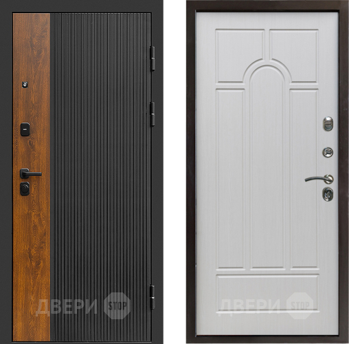 Входная металлическая Дверь Престиж Prestizh Арка Лиственница белая в Егорьевске