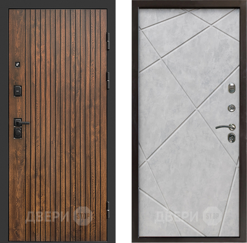 Входная металлическая Дверь Престиж Tvist Лучи Бетон светлый в Егорьевске