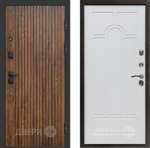 Входная металлическая Дверь Престиж Tvist Арка Белое дерево в Егорьевске