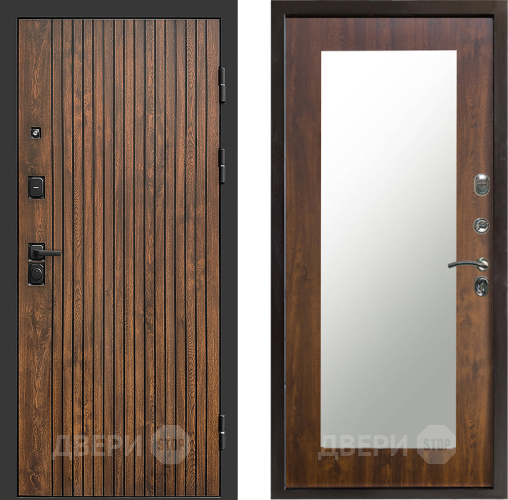 Входная металлическая Дверь Престиж Tvist Зеркло Пастораль Дуб в Егорьевске