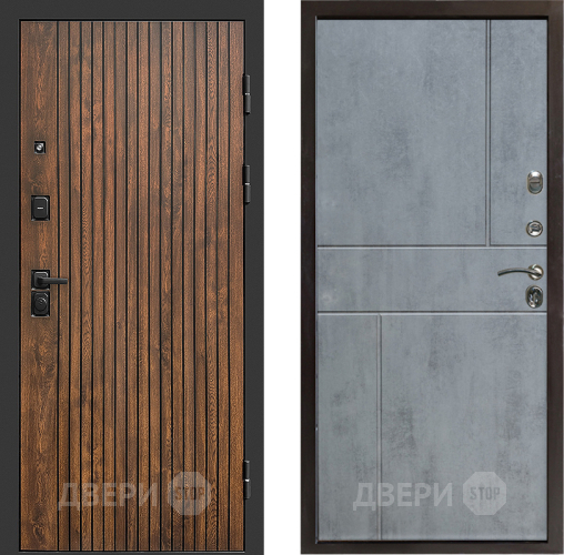 Входная металлическая Дверь Престиж Tvist Горизонт Бетон темный в Егорьевске