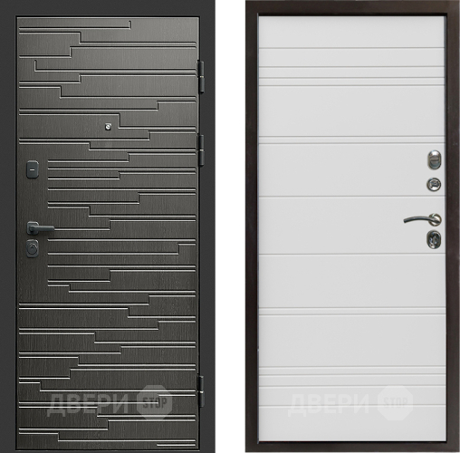 Входная металлическая Дверь Престиж Rivera Line Белый в Егорьевске