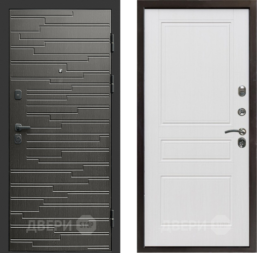 Входная металлическая Дверь Престиж Rivera Классика Белое дерево в Егорьевске