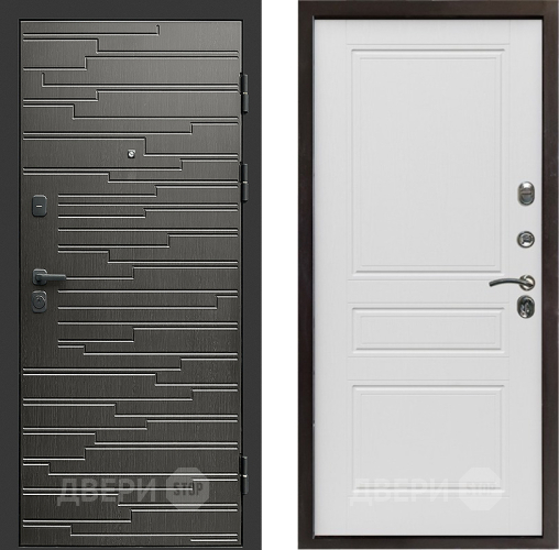 Входная металлическая Дверь Престиж Rivera Классика Лиственница белая в Егорьевске