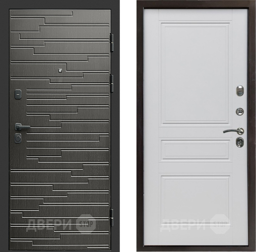 Входная металлическая Дверь Престиж Rivera Классика Белый матовый в Егорьевске