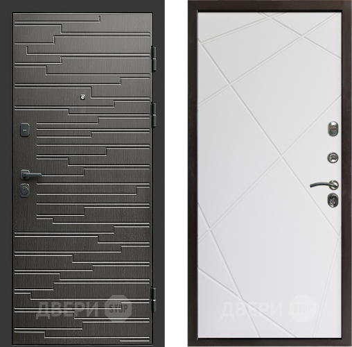 Входная металлическая Дверь Престиж Rivera Лучи Бетон белый в Егорьевске