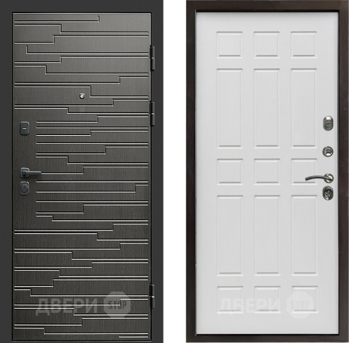 Входная металлическая Дверь Престиж Rivera Спарта Белое дерево в Егорьевске
