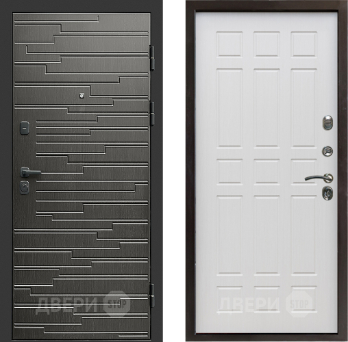 Входная металлическая Дверь Престиж Rivera Спарта Лиственница белая в Егорьевске