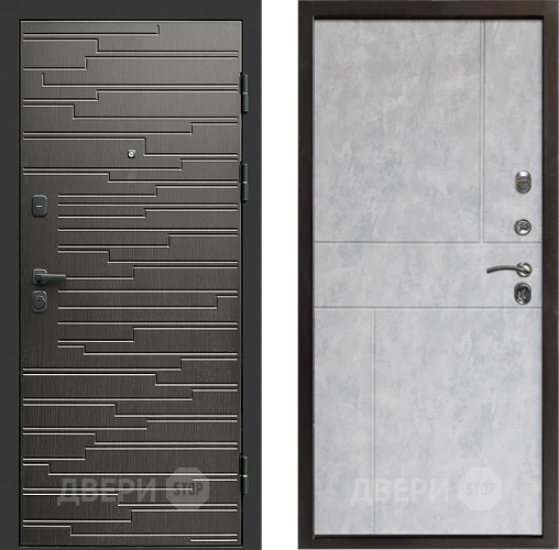 Входная металлическая Дверь Престиж Rivera Горизонт Бетон светлый в Егорьевске