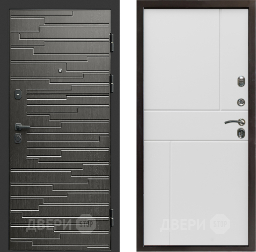 Входная металлическая Дверь Престиж Rivera Горизонт Бетон белый в Егорьевске