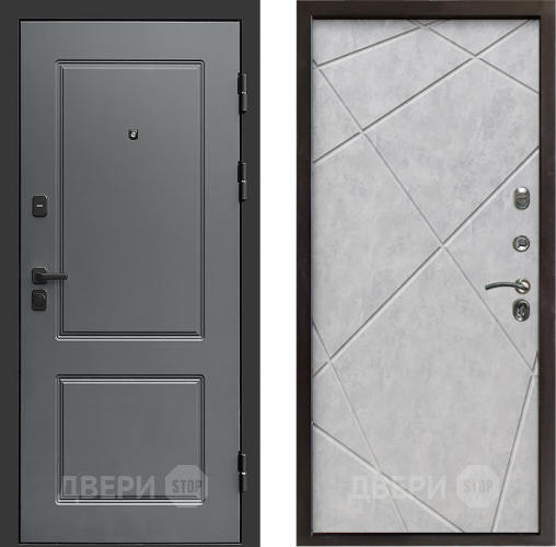 Входная металлическая Дверь Престиж Verona Лучи Бетон светлый в Егорьевске