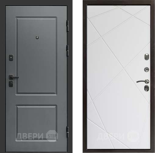 Входная металлическая Дверь Престиж Verona Лучи Бетон белый в Егорьевске