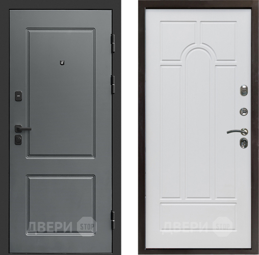 Входная металлическая Дверь Престиж Verona Арка Белое дерево в Егорьевске