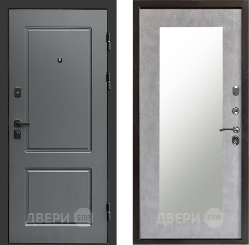 Дверь Престиж Verona Зеркло Пастораль Бетон светлый в Егорьевске