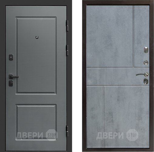 Входная металлическая Дверь Престиж Verona Горизонт Бетон темный в Егорьевске