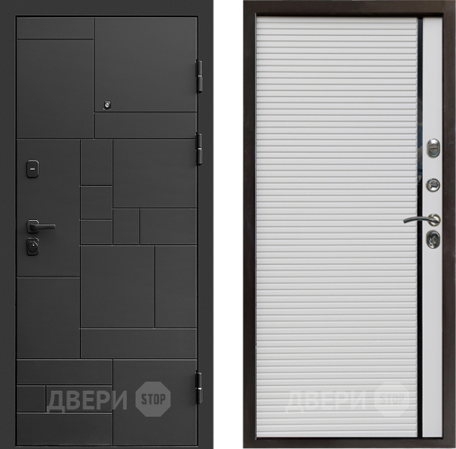 Входная металлическая Дверь Престиж Kvadro Porte Белый в Егорьевске