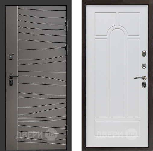 Входная металлическая Дверь Престиж Siciliya Арка Белое дерево в Егорьевске