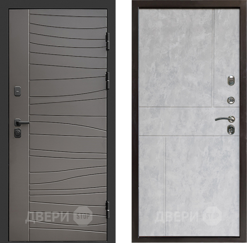 Входная металлическая Дверь Престиж Siciliya Горизонт Бетон светлый в Егорьевске