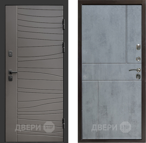 Входная металлическая Дверь Престиж Siciliya Горизонт Бетон темный в Егорьевске