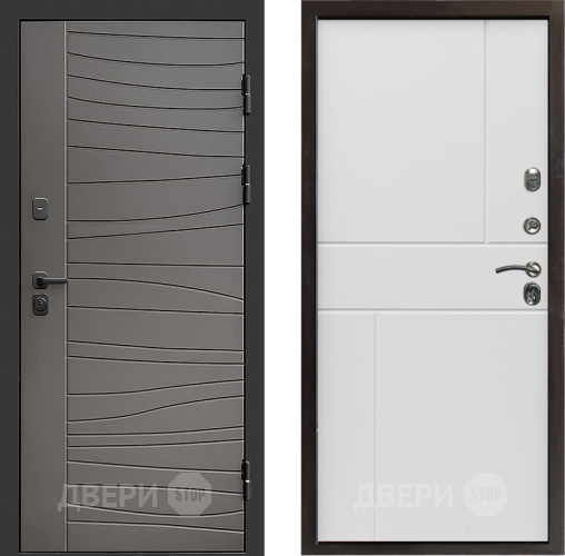 Входная металлическая Дверь Престиж Siciliya Горизонт Бетон белый в Егорьевске