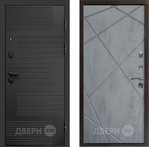 Входная металлическая Дверь Престиж Favorit Лучи Бетон темный в Егорьевске