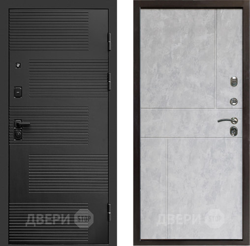 Входная металлическая Дверь Престиж Favorit Горизонт Бетон светлый в Егорьевске