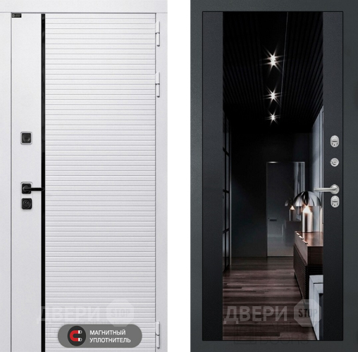 Дверь Лабиринт (LABIRINT) Royal Зеркало Максимум с тонировкой Черный кварц в Егорьевске